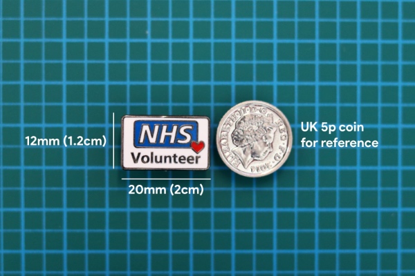 Image 3 of 'Mini NHS Volunteer pin badge'